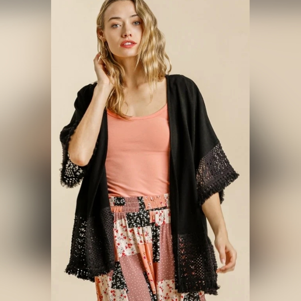 Boho Black Lace Women's